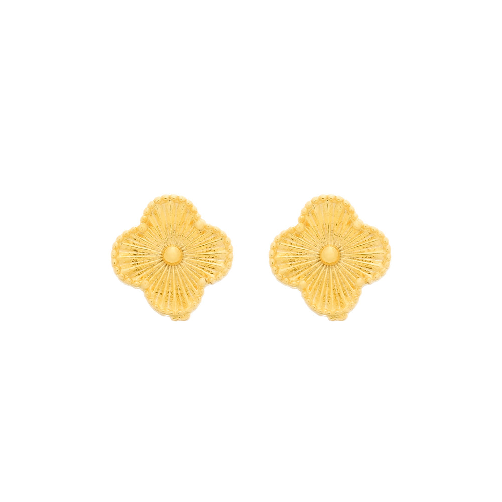 Brinco Dourado de Flor
