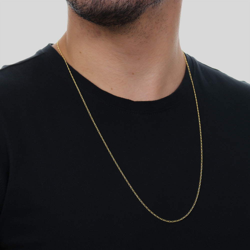 Corrente Dourada Masculina Elo 1 por 1 - Galeria
