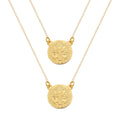 Escapulário Dourado Masculino Redondo São Jorge