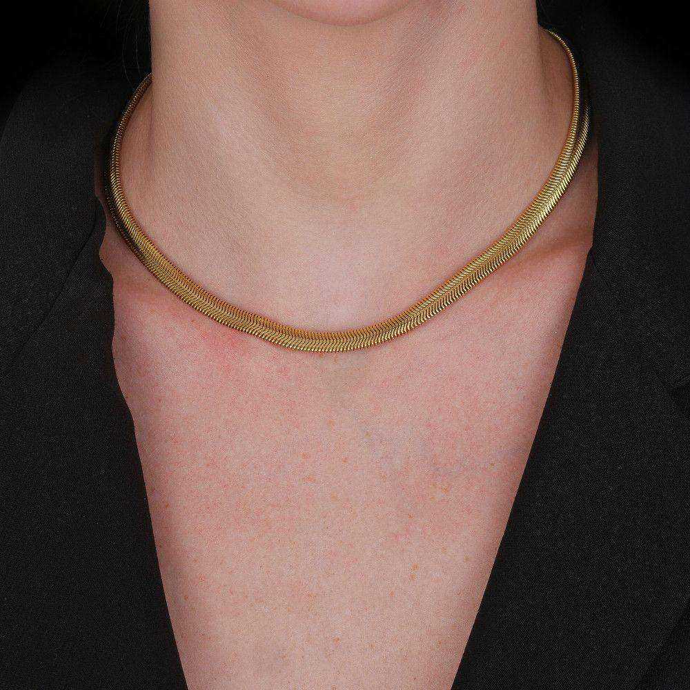 Colar Dourado Lacraia - Galeria