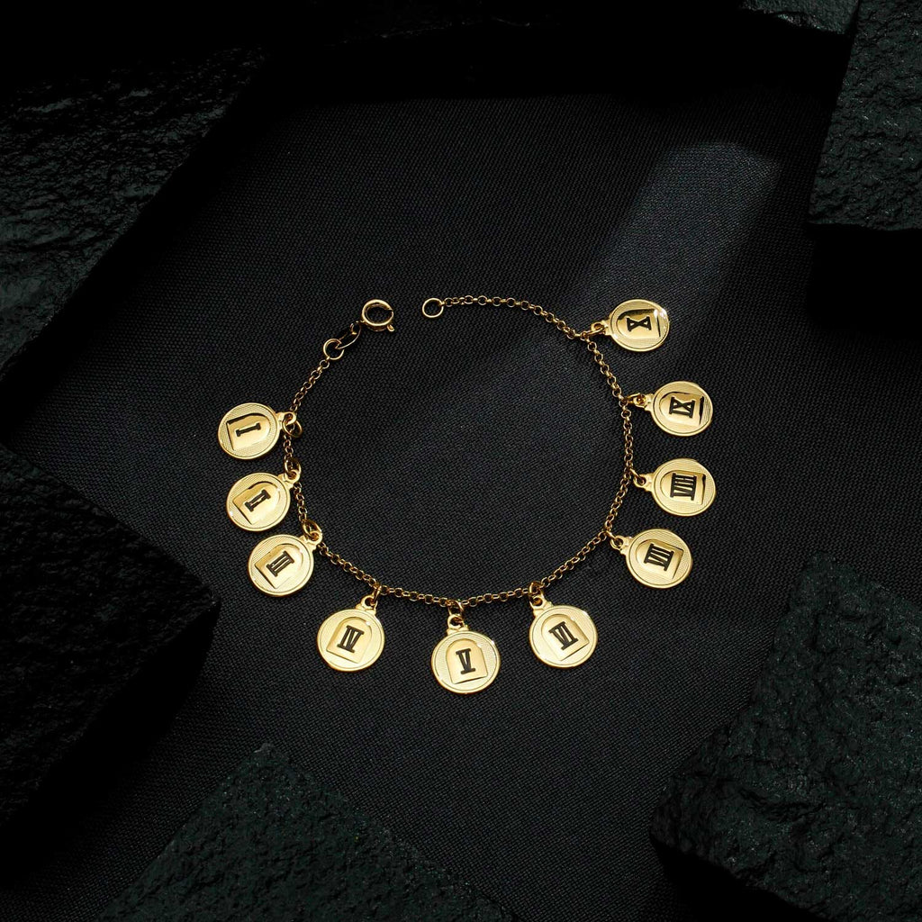 Pulseira Dourada 10 Dez Mandamentos - Galeria