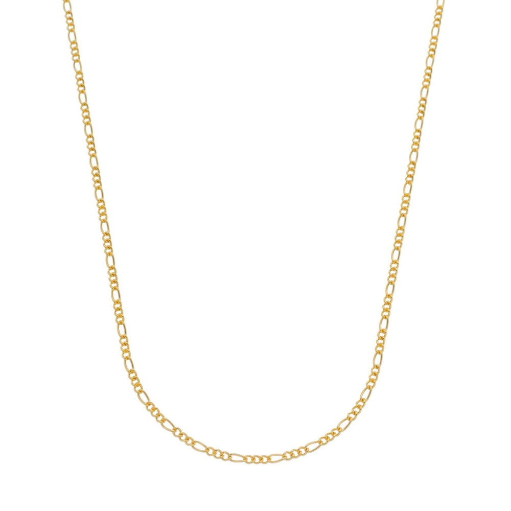 Corrente Dourada Masculina Elo 3 por 1 – 3mm