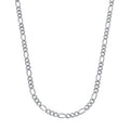 Corrente Prateada Masculina Elo 3 por 1 – 4mm